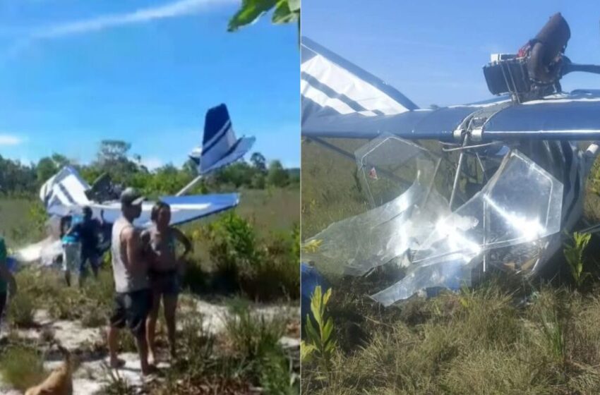  Acidente aéreo assusta moradores em Prado, sul da Bahia