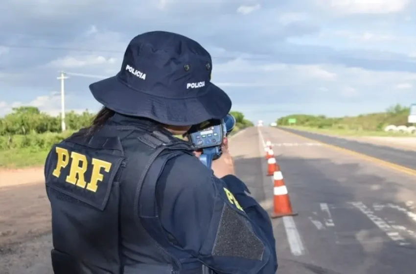  PRF reforça fiscalização de velocidade nas rodovias baianas durante o Carnaval