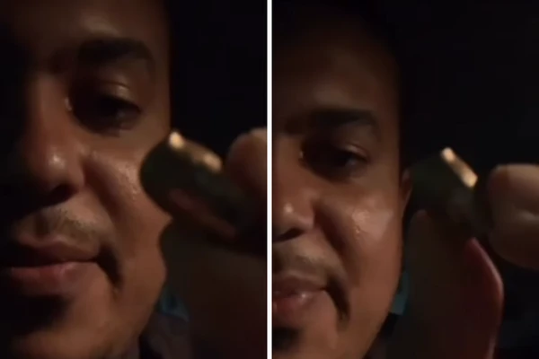 Carro de padre é atingido